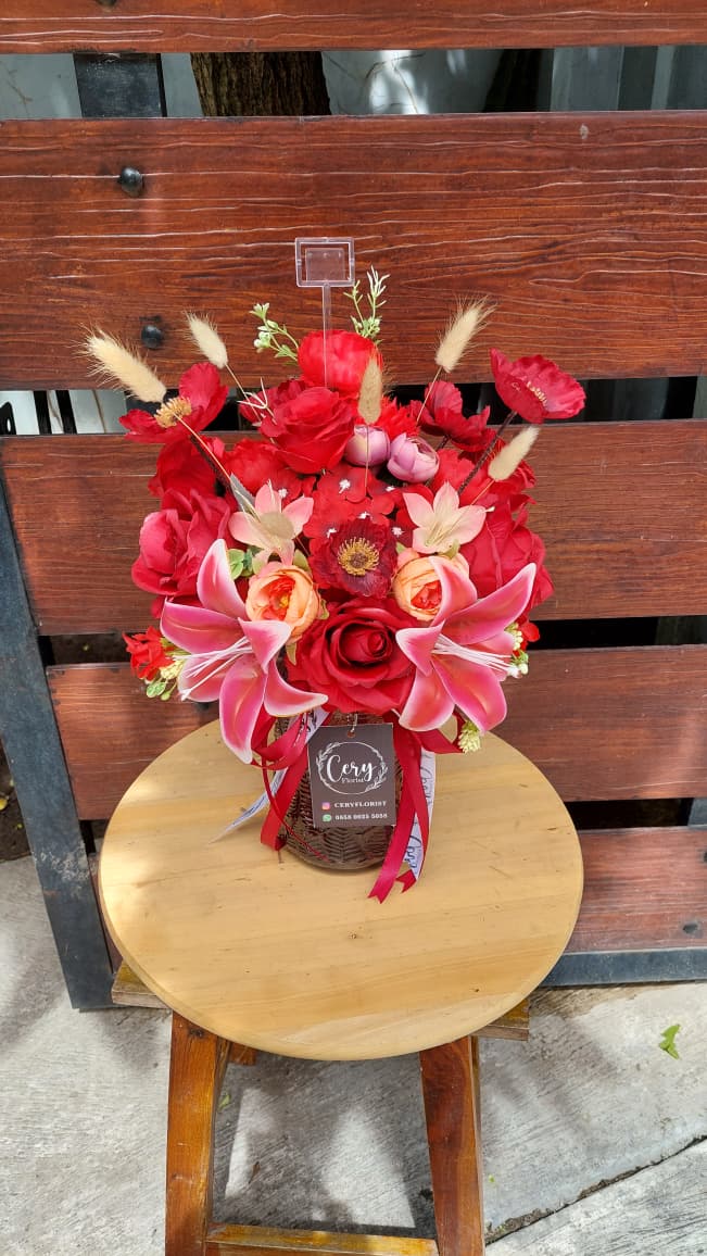 Vas Bunga Meja Bunga Palsu 350k